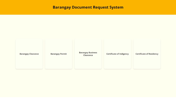 Barangay Document Request System Project